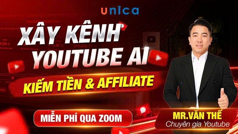  Xây kênh Youtube AI Kiềm tiền, Affiliate