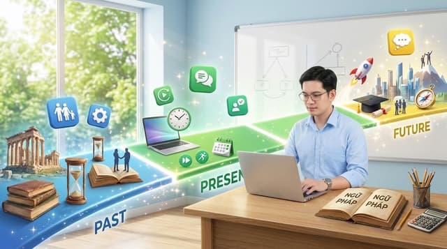 Ngữ Pháp Tiếng Anh Nền Tảng: Cấu Trúc Câu & Các Thì Cơ Bản