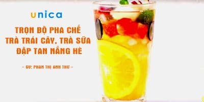 Trọn bộ pha chế trà trái cây, trà sữa - Đập tan nắng hè